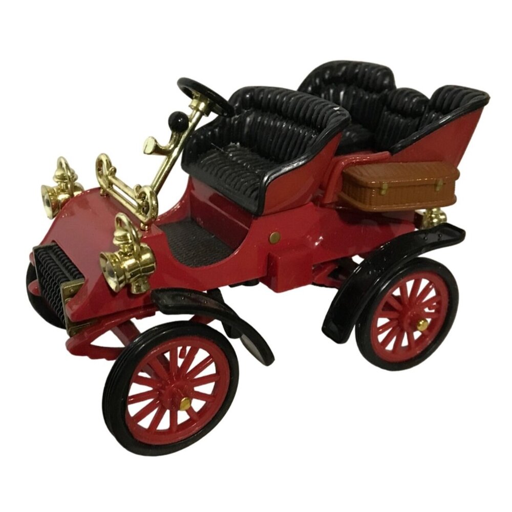 Vintage Red1903 Model Car With Gold Accents & Black Seats 3.5 X  3'